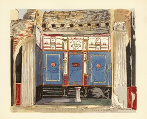 Tablinum des Hauses des kleinen Brunnens, Casa della Fontana Piccola, Pompeji von Pierre Gusman