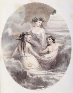 Die Ondinen - in „Les Femmes mythologiques“, Zeichnungen von G. Staal, von Mery und dem Grafen Foelix, Ed. G. de Gouet