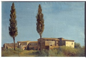 In der Villa Farnese, die zwei Pappeln von Pierre Henri de Valenciennes