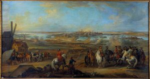 Flandernfeldzug (1745-1747): König Ludwig XV. bei der Belagerung von Mons im Juli 1746