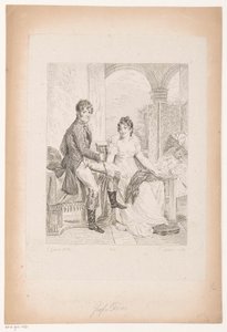 Porträt von Moritz von Fries und seiner Frau von Pierre Michel Adam