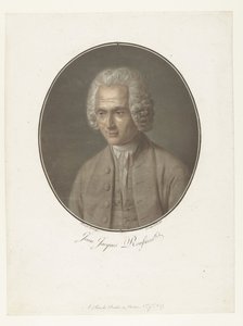 Porträt von Jean-Jacques Rousseau