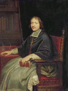 Porträt eines Geistlichen, angeblich Jean François Paul de Gondi von Pierre Mignard