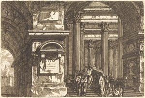 Der Eingang eines Tempels von Pierre Moreau