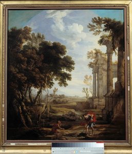Moses begräbt den Ägypter, den er getötet hat von Pierre Patel