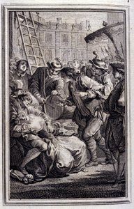 Belphegor - in „Tales et nouvelles en vers“ von Jean La Fontaine. 1776. Illustration von P.P. Choffard