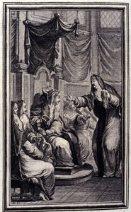 Der Psalter - in „Tales et nouvelles en vers“ von Jean La Fontaine. 1776. Illustration von P.P. Choffard von Pierre Philippe Choffard