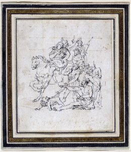 Vorbereitungszeichnung von Pierre Puget (1620-1694) für 