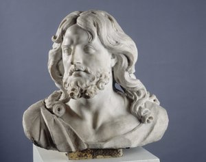 Salvator Mundi. Büste, die Christus als Retter der Welt darstellt