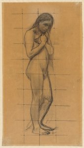Stehender männlicher Akt von Pierre Puvis de Chavannes