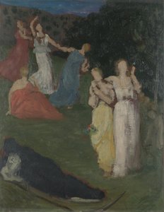 Der Tod und das Mädchen, vor 1872 von Pierre Puvis de Chavannes