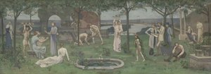 Inter artes et naturam Zwischen Kunst und Natur, ca. 1890-95 von Pierre Puvis de Chavannes