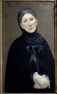Porträt von Prinzessin Marie Cantacuzene, Frau des Künstlers. Gemälde von Pierre Puvis de Chavannes von Pierre Puvis de Chavannes