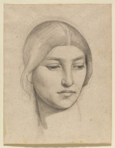 Studie eines Frauenkopfes von Pierre Puvis de Chavannes