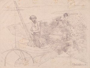 Der arme Fischer von Pierre Puvis de Chavannes