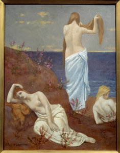 Junge Mädchen am Meer