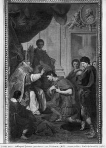 Kaiser Theodosius I. der Große erhält die Vergebung von St. Ambrosius, Erzbischof von Mailand, ca. 1745