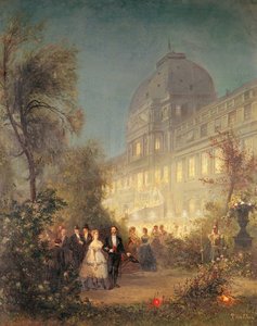 Abendgesellschaft in den Tuilerien, 10. Juni 1867 von Pierre Tetar van Elven
