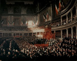 Die Eröffnungssitzung des ersten italienischen Parlaments