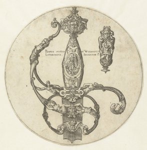 Entwurf für den Griff eines Schwertes von Pierre Woeiriot (II)