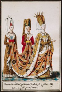 Isabeau von Bayern heiratet Karl VI., König von Frankreich, 17. Juli von Pierre de La Mesangere