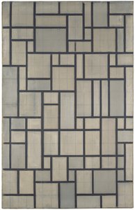 Komposition mit Gitter 2 von Piet Mondrian
