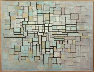 Komposition Nr. II; Komposition mit Linien und Farbe von Piet Mondrian