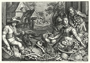 Die Gemüse- und Geflügelverkäufer von Pieter 150708 75 after Aertsen