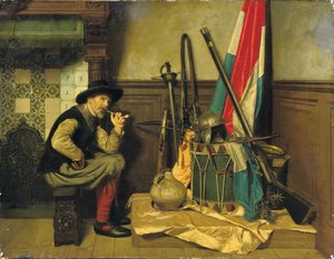 Der rauchende Soldat von Pieter Alardus Haaxman