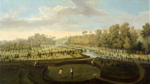 Die Gärten des Chiswick House von Westen