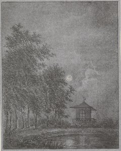 Garten bei Mondlicht