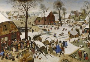 Volkszählung in Bethlehem von Pieter Brueghel the Younger