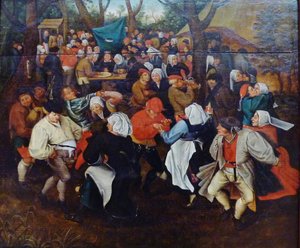 Der Hochzeitstanz von Pieter Brueghel the Younger