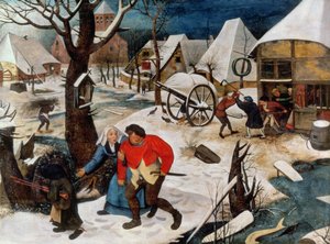 Der Betrunkene wird nach Hause geführt von Pieter Brueghel the Younger
