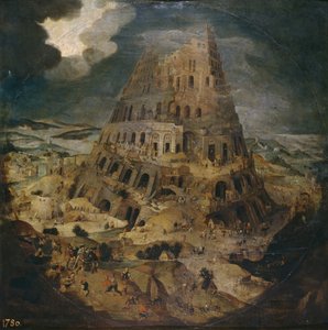 Der Turm zu Babel, ca. 1595 von Pieter Brueghel the Younger