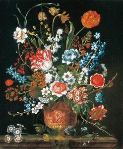 März, aus Die zwölf Monate der Blumen, ein Blumenkalender von Stillleben von Pieter Casteels