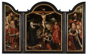 Christus am Kreuz mit der Jungfrau, St. Johannes und Maria Magdalena