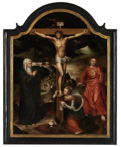 Christus am Kreuz mit der Jungfrau, St. Johannes und Maria Magdalena