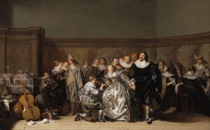Eine elegante Gesellschaft, 1632 von Pieter Codde