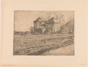 Bauernhof mit zwei Heuschuppen