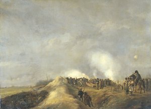 Die Bombardierung von Naarden, April 1814