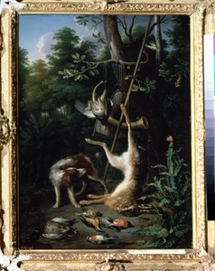 Jagdhund und Wildvögel von Peeter Gijsels