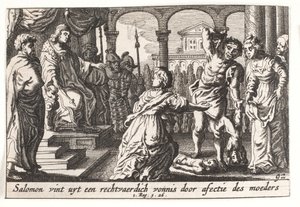 Das Urteil Salomos von Pieter Hendriksz. Schut