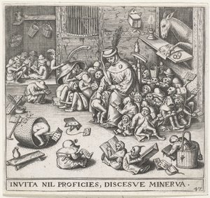 Der Esel in der Schule von Pieter Heyden van der