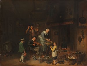 Bauernfamilie beim Singen von Pieter Jacobsz (1608-77) Duyfhuysen