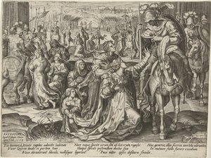 Versöhnung zwischen den Sabinern und den Römern (Serie: Darstellungen aus der römischen Geschichte) von Pieter Jalhea Furnius