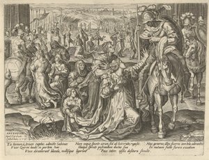 Versöhnung zwischen den Sabinern und den Römern von Pieter Jalhea Furnius