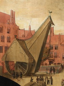 Detail des Porträts von Jan van Eyewerve