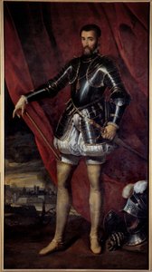 Ganzkörperporträt von Francois de Lorraine, Herzog von Guise von Pieter Jansz. Pourbus