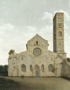 Die Westfassade der Kirche St. Maria in Utrecht